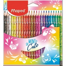 Моливи Maped Mini Cute - Peps, 24 цвята  -1